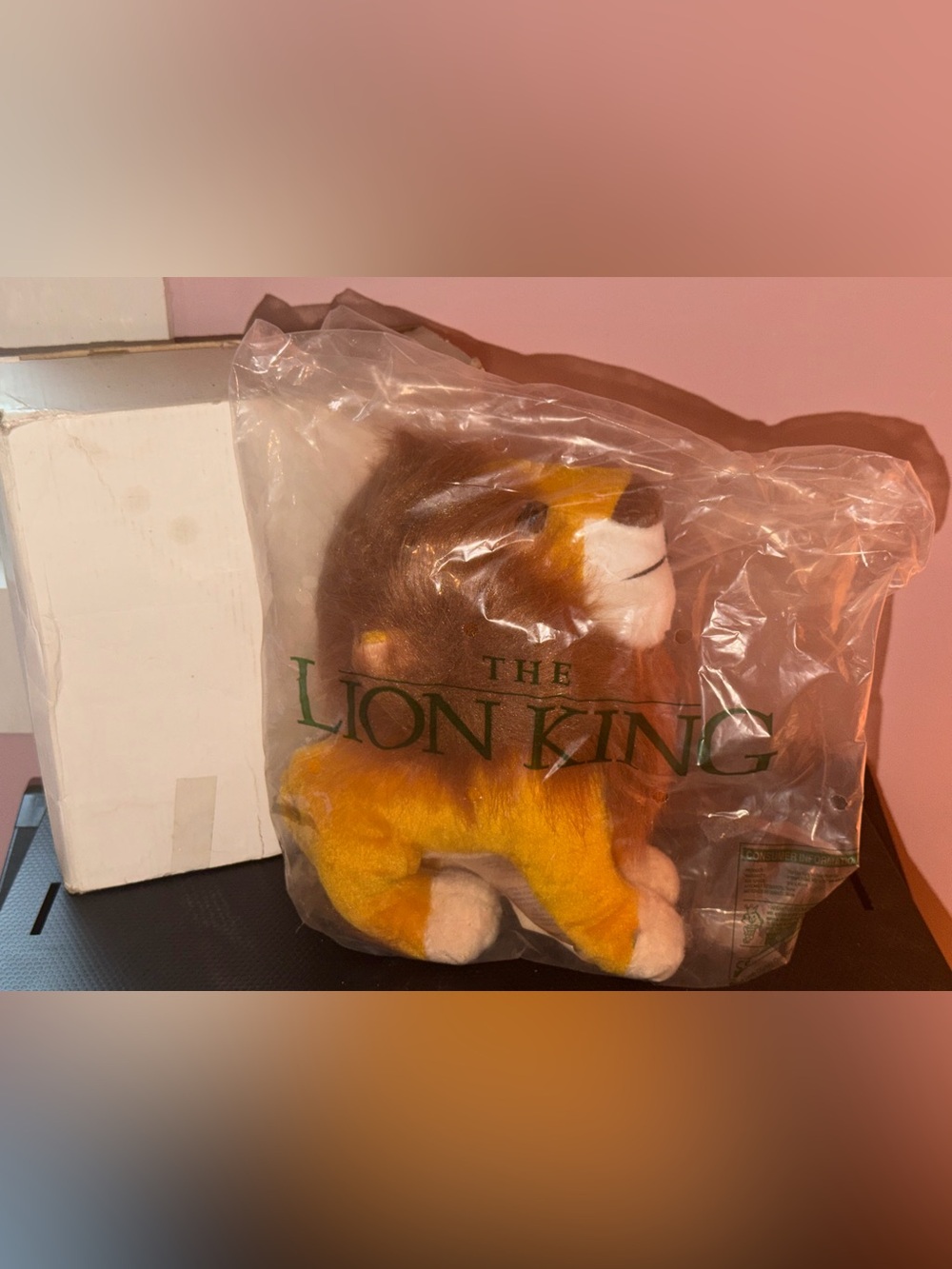 Mattel Disney The Lion King Simba Plush Stuffed Animal Small 6-14 in 1994